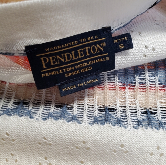 Pendleton Button Up Cardigan Small Petite - Picture 5 of 8